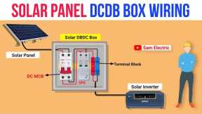 Solar Panel DCDB Box Wiring Connection l Solar Panel Wiring Connection With SPD @Sam.Electric
