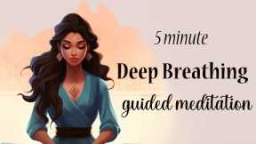 5 Minute Deep Breathing Guided Meditation