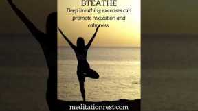 Deep breathing exercises can promote relaxation and calmness. #Chakras #Meditation #relax