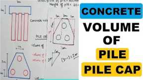 3 Pile Cap Concrete Volume Calculation | Civil Construction Videos by Learning Technology