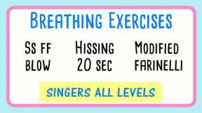 😮💨 Three Breathing Exercise Compilation | Singers All Levels