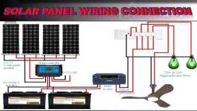 SOLAR PANEL WIRING CONNECTION IN TAMIL  #House wiring