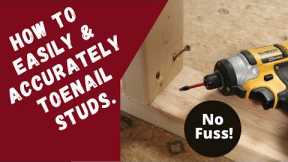 Carpentry Trick: How To Easily & Accurately Toenail Studs