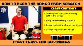 How to Play Bongo from Scractch |  First Online Class for Beginners #percussion #bongo