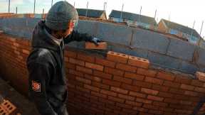 Our Bricklaying apprentice Laying Some Brick