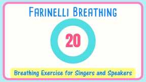Farinelli Breathing Exercise for Singers | 20 Second | Breath Management