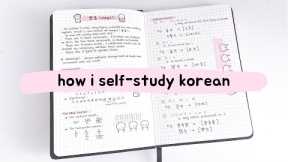 how i self-study korean + tips for beginners