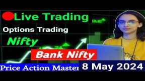 Live Trading | 8 May | Nifty / Banknifty Options Trading #livetrading #optionstrading