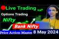 Live Trading | 8 May | Nifty /