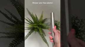 Time saving cleaning hack: How to easily clean faux plants 🪴