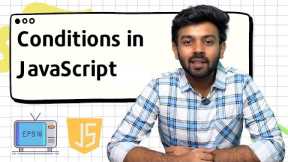 Conditions in Java Script | JS for Beginners - 16 | code io - Tamil