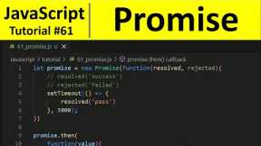 JavaScript Tutorial 61 - Promise in JavaScript | Programming For Beginners