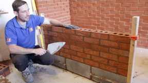 How To Lay Bricks For Beginners Using a line