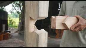 Awesome Japanese Carpenter Woodworking Skills , Japan Technology Joints House construction