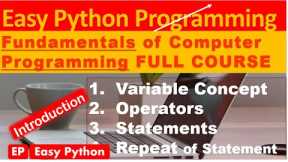 Fundamentals of Computer Programming | Course Outline #python #pythontutorial #pythonforbeginners