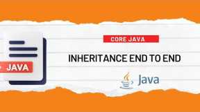 Core Java Tutorial: Inheritance in Core Java | Core Java Tutorial for Beginners