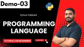 Python FullStack Demo 03 | Programming Language | Tutorial for Beginners