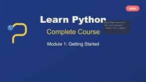 Python Programming for Beginners: Complete Module 1 Course | Learn Python in 2025