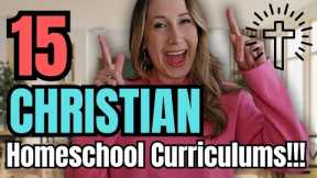 ULTIMATE GUIDE to CHRISTIAN Homeschool Curriculum ⛪ - 15 Online Christian Homeschooling Programs!