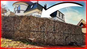 Building a gabion wall: Slope stabilization with stone baskets step by step