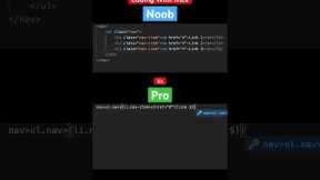 How Beginners Code vs How Pros Code 👶➡️👨‍💻 #coding #html5 #css3 #csstricks #webdesigning #shorts