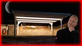 Install carport electrics - install LED lighting and surveillance camera