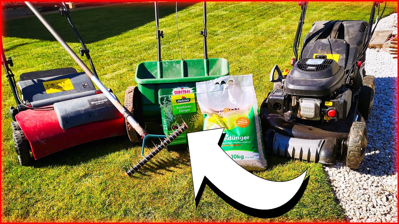 Spring lawn care: mowing, fertilizing & scarifying for a healthy lawn