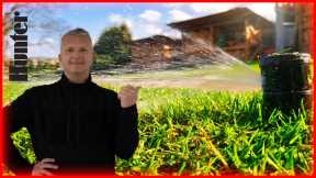 Automatic lawn irrigation with Hunter sprinklers - DIY installation and planning