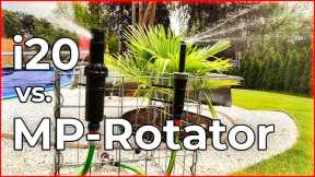 Lawn sprinkler comparison: Hunter geared sprinkler I20 vs. MP Rotator