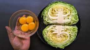 Cabbage with Eggs Tastier than Meat❗ Simple Healthy Breakfast ideas. Cheap & Tasty recipe.