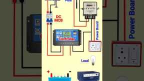 solar panel and DC wiring#electrical #automobile #electrician #electric #diy #wirecolor