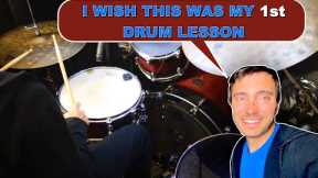 Your First Drum Lesson - Beginner's Drum Set Lesson