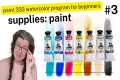 My limited watercolor paint palette - 