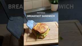 Viral 5 minute breakfast sandwich 🥪✨| #breakfastsandwich #easyrecipe #breakfastidea