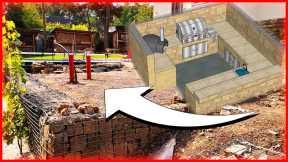 Build your own outdoor kitchen: 3D planning with SketchUp and foundation preparation