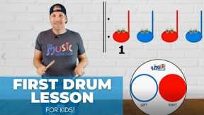 Easy First Drum Lesson - For Kids!