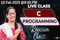 C PROGRAMMING REVISION CLASS|LIVE|C