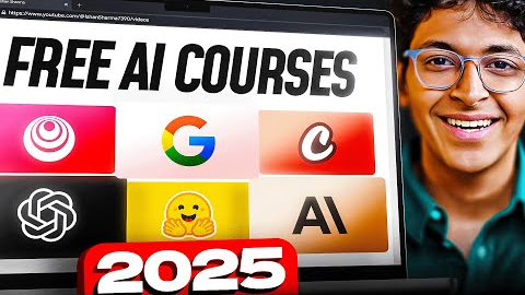 10 FREE AI Courses for Absolute Beginners in 2025