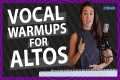 Beginner ALTO Vocal Exercises - Easy