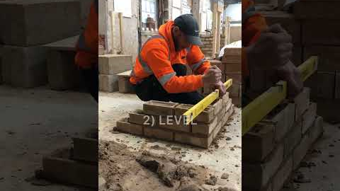 4 Basic Skills in Bricklaying.