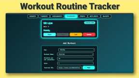Build a Workout Routine Tracker in JavaScript | Project for Beginners #javascript #workout