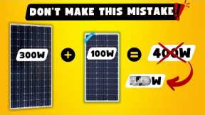 How to Wire Different Sizes of Solar Panels ? Series - Parallel - Mixed?