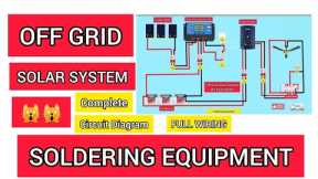 🙀Complete Off Grid💡Solar☀System Wiring⚡Tutorial💯| Step by Step Connection✅Inverter🔋Battery⚡Setup💯