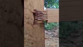 example of a wood joint without nails .. #carpenter #shortsviral