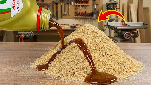Mix SAWDUST with Used Motor Oil and What Happens Next Is CRAZY! 😱 | Creation Hack
