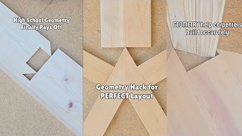 Mind-Blowing Geometry Techniques for Flawless Carpentry Layouts #geometry #carpentry #asmr