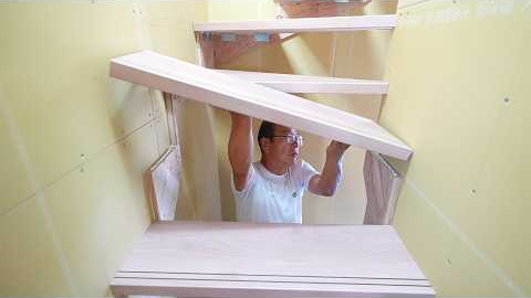 1-Week Challenge: 52-Year Carpenter vs. Pre-cut Stairs | New Build Season 6 Part 6