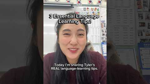 3 Essential Language Learning Tips! #learnkorean #koreanlanguage #koreanforbeginners #studykorean