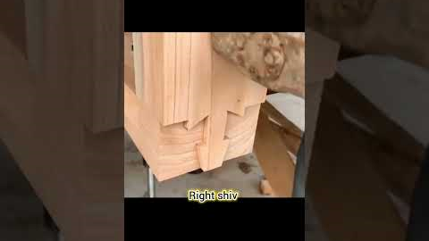 extremely creative Japanese woodworking joints #viral #shorts #woodworking