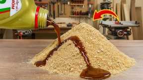 Mix SAWDUST with Used Motor Oil and What Happens Next Is CRAZY! 😱 | Creation Hack